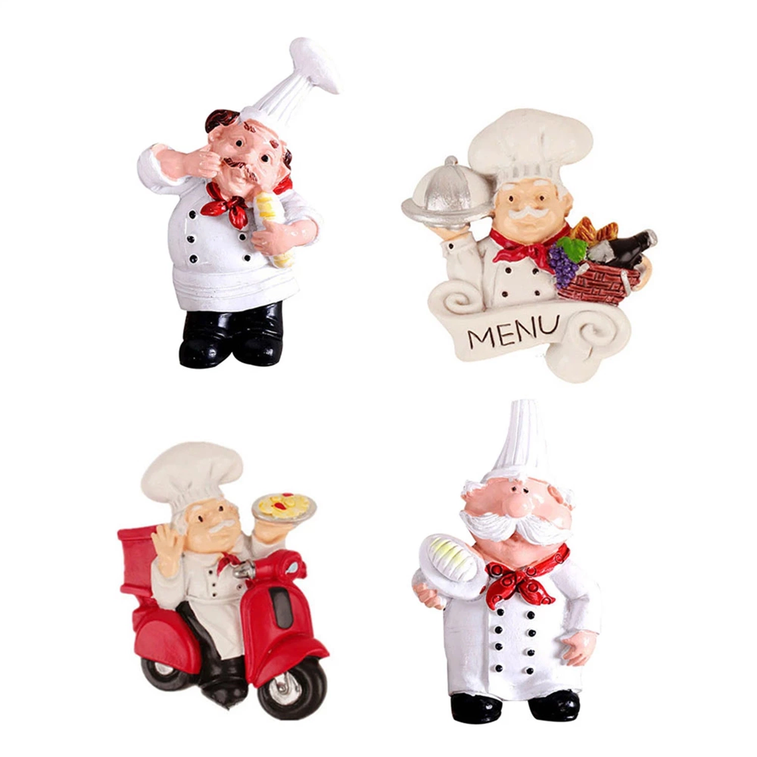 Promotional Custom Animal Toys Chef Polyresin Souvenir Metal PVC Fridge Magnet