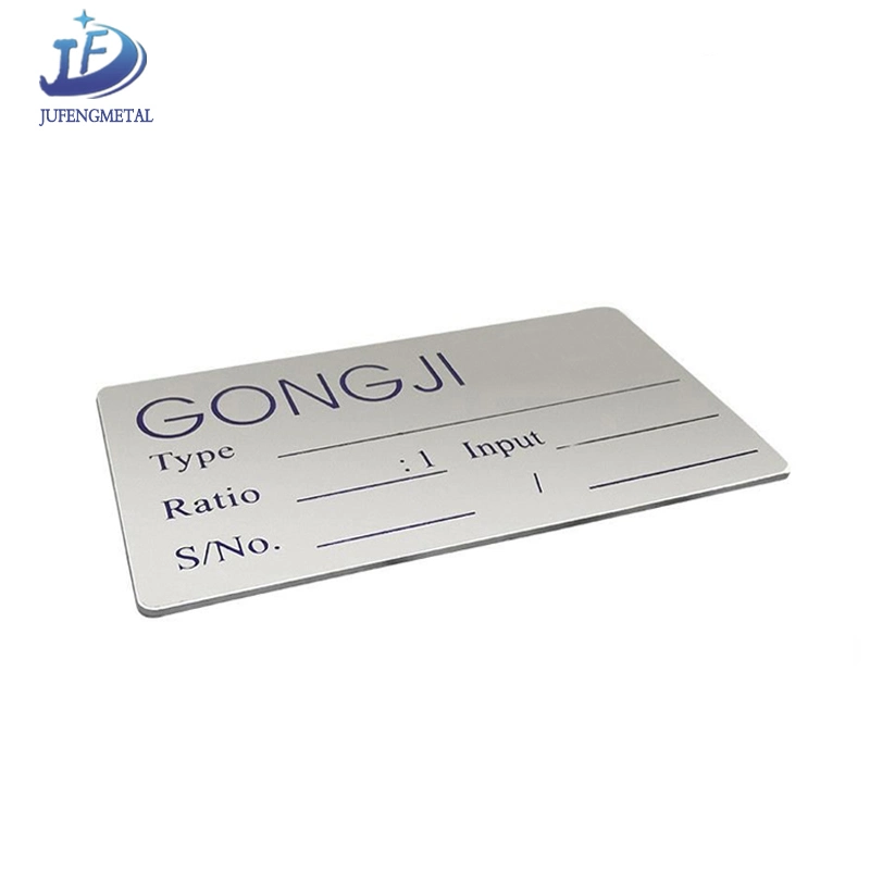 OEM Metal Stamping Stainless Steel Name Plate for Bending/Spinning/Plating Products