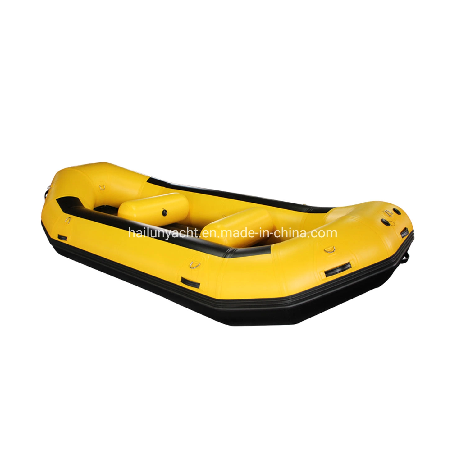 3.6m Inflatable Hypalon/PVC White Water Raft Whitewater River Rafts with 8 People/ Self Bailing I-Beam Floor Raft Boat, Inflatable Pontoons, Rafting Boat