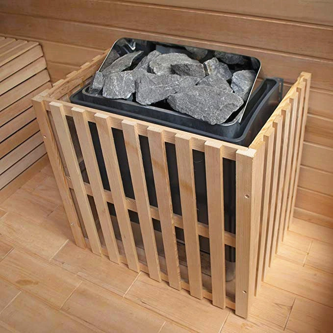 Home Traditional Heater Hemlock Wooden Indoor Dry Wet Steam Sauna