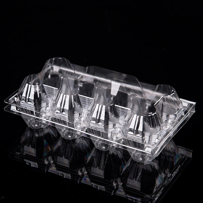 Plastic Transparent Egg Holder 8 10 12 Medium Disposable Earth Egg Packaging Box Gift Box Manufacturers Direct Sales