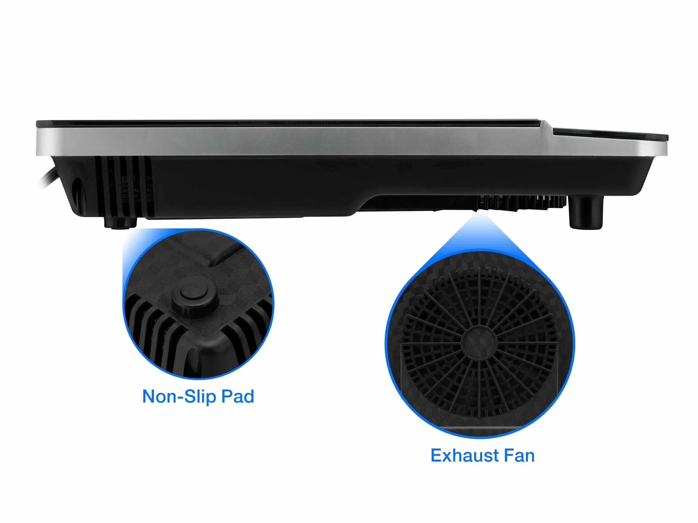 Novo queimador elétrico de 1800 W com indução de pote de aço inoxidável Fogão de mesa