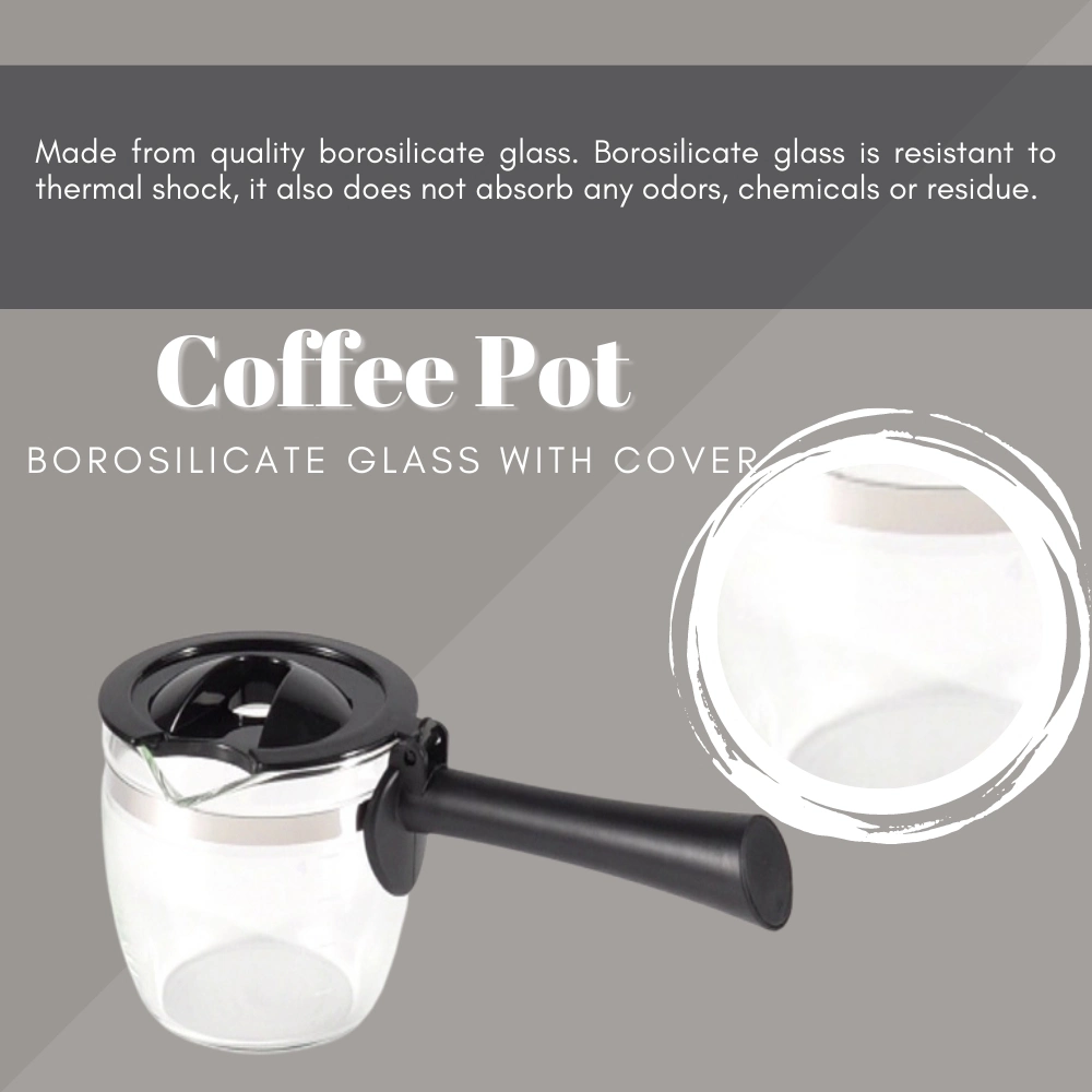 Coffee Maker Pot Borosilicate Glass with Cover Esg13855