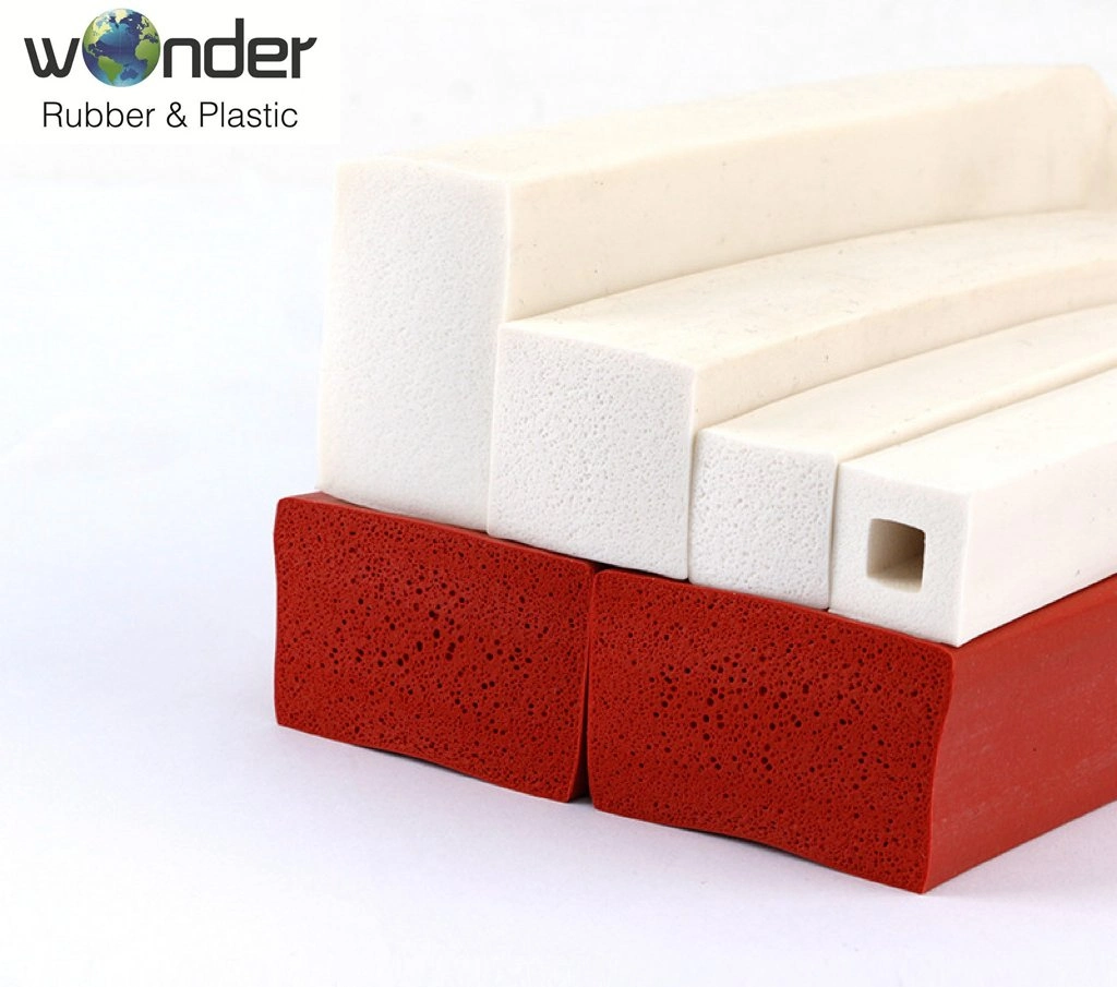 Square Shape Sponge Foam Self Adhesive Silicone Rubber Seal Strip EPDM / PVC