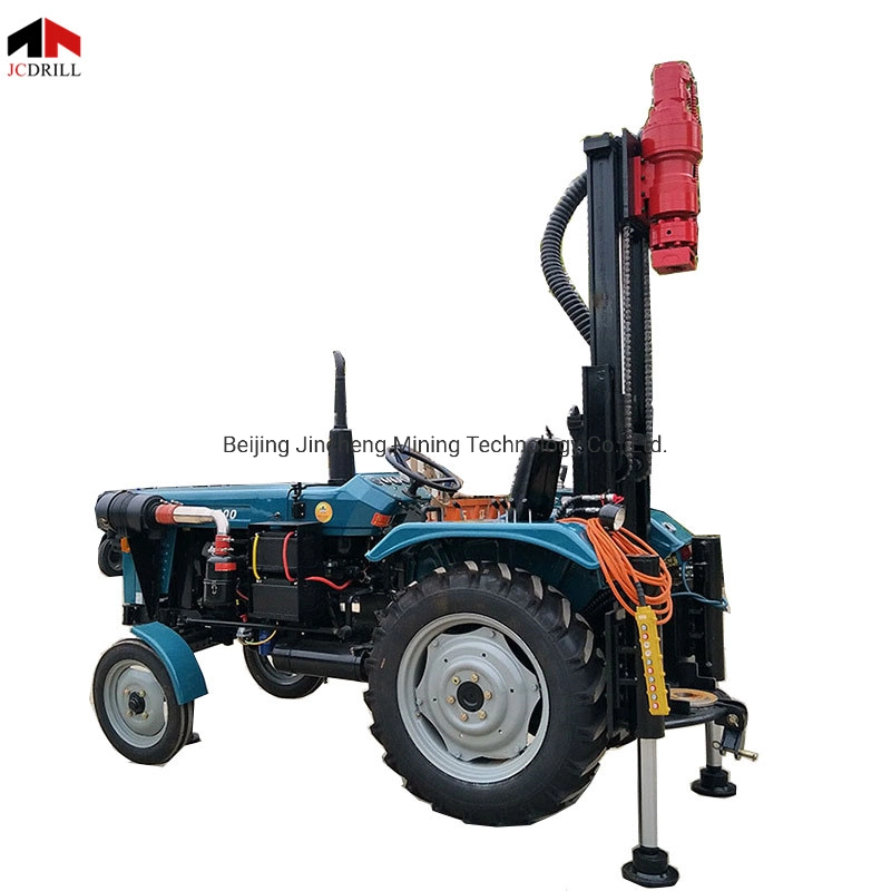 200m Tractor Boring Machine Well Drilling Rig with Drilling Tools