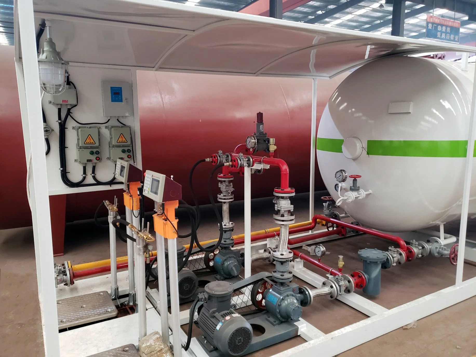 5tons LPG Skid Station Gas Tankstation Anlage 10000L Kochen Tankstelle für Nigeria