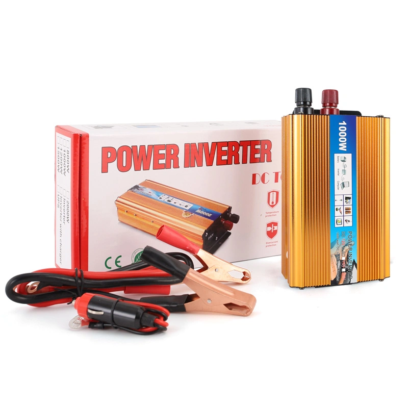 Home Inverter 12V 220V 1000W Power Inverter con integrado Cargador de batería