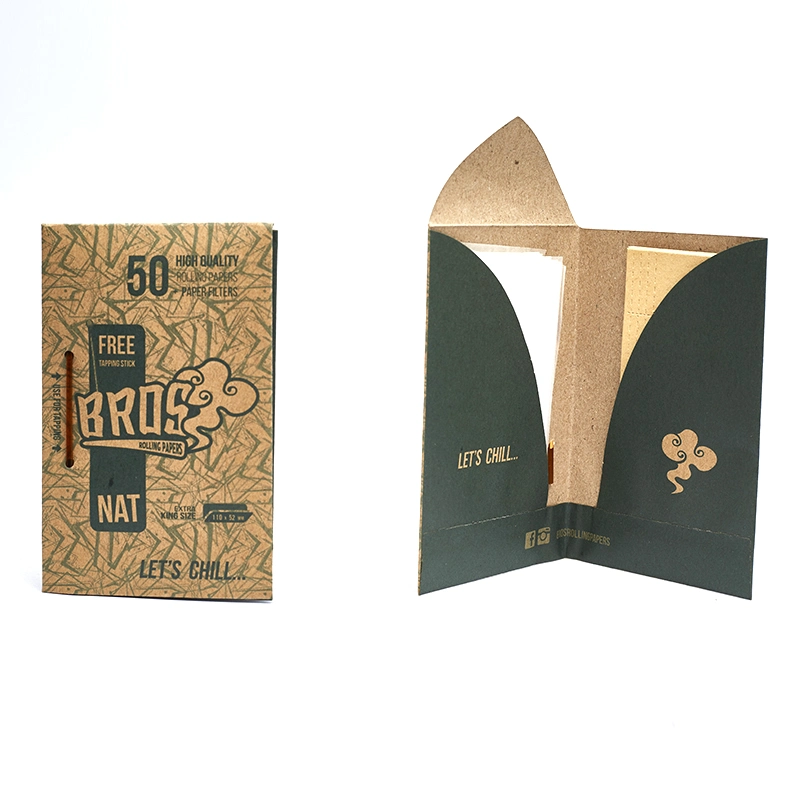 Bros Special Design Purse Rolling Paper White Paper and Brown Tips