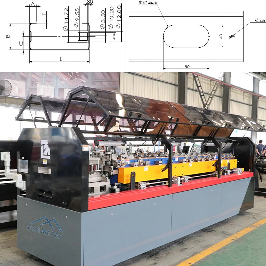 Fully Automatic Changeover Multi Profile Stud Mf200 Metal Forming Machine