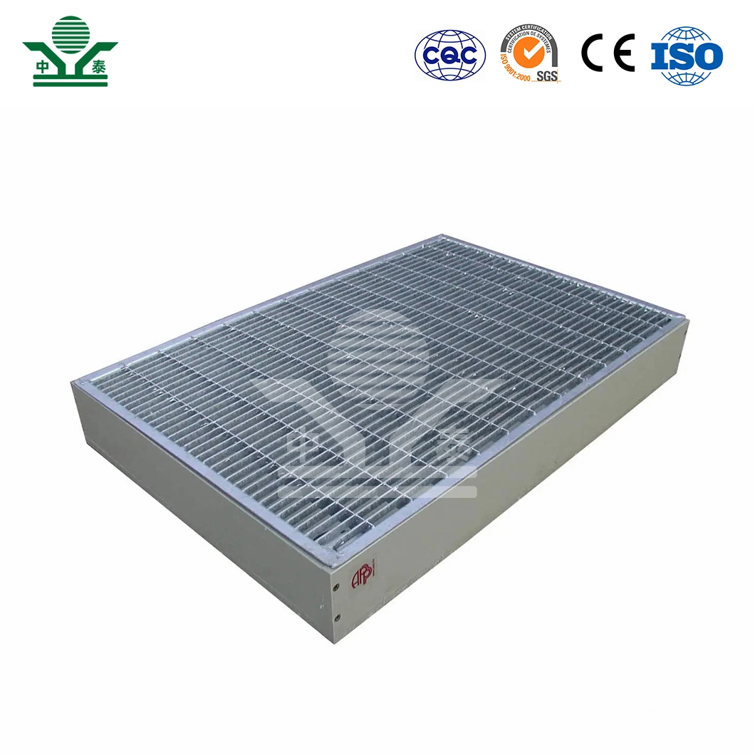 Zhongtai Galvanized Drain Grate China Manufacturers Pig Poultry Floor Grates 1 Inch X 3/16 Inch PVC Grates for Channel Drain