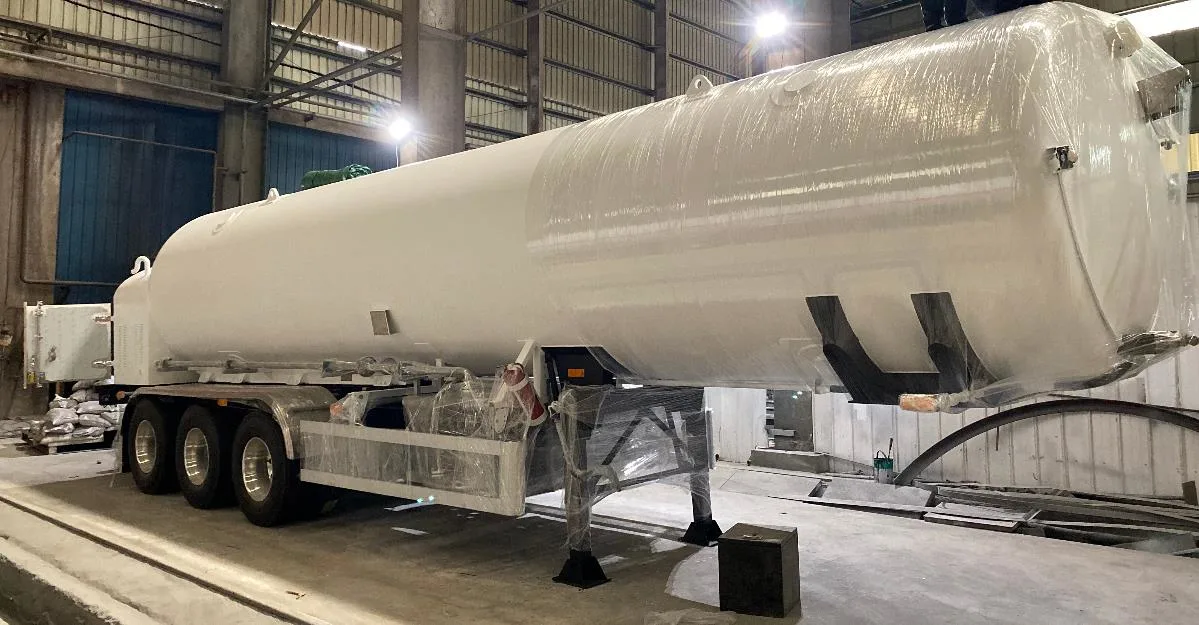 Cryogenic Liquid Storage Semi Trailer Tanker Lco2 Tanker