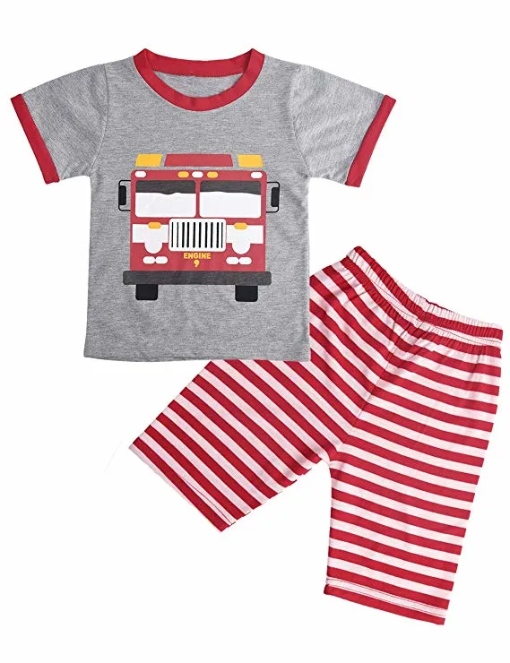 Kinder Pyjama Shorts Schlafanzug Kleinkind Baumwolle Schlaf Trägt Sommerkleidung