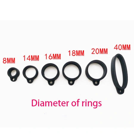 Manufacturer Hot Sale Printed Lanyard Silicone Ring Keychain Rubber Ring Colorful 13mm Anti-Slip Ring Band Holder