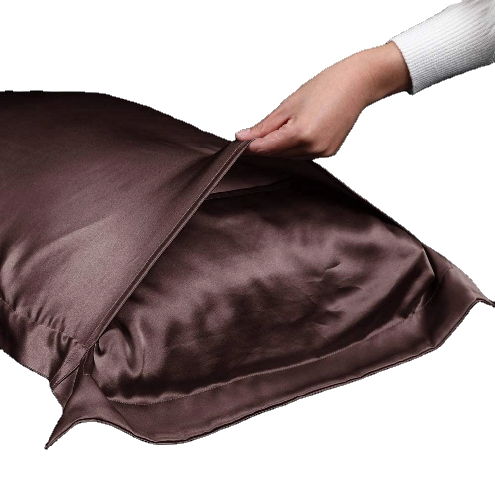 Wholesale/Supplier Organic Envelop or Hidden Zipper Style Soft Breathable Silk Pillow Cover 100% Mulberry Silk Pillow Case