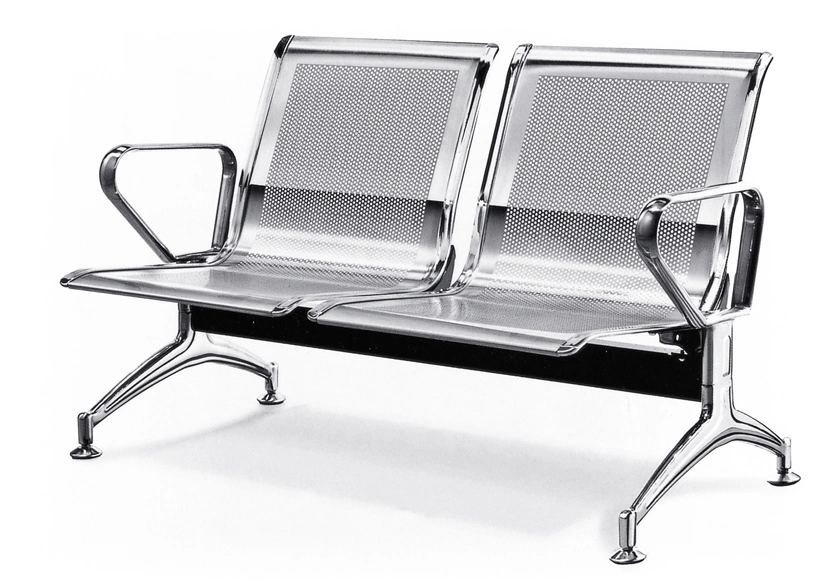 New Design Metal Steel Waiting Chair Public Outdoor Furniture for Dubai Project