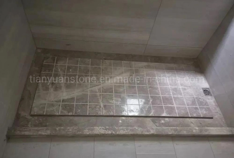 Bathroom Accessories Black White Marble Stone Shower Tray