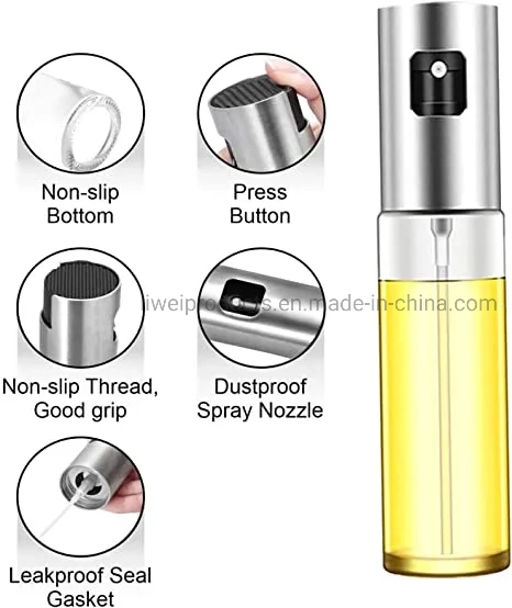 Food-Grade Glass Oil Dispenser Bottle for Barbecue, Making Salad