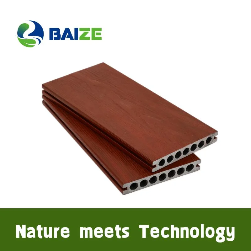 Natural Wood Texture WPC Wood Plastic Composite Decking for Outdoor Decoration