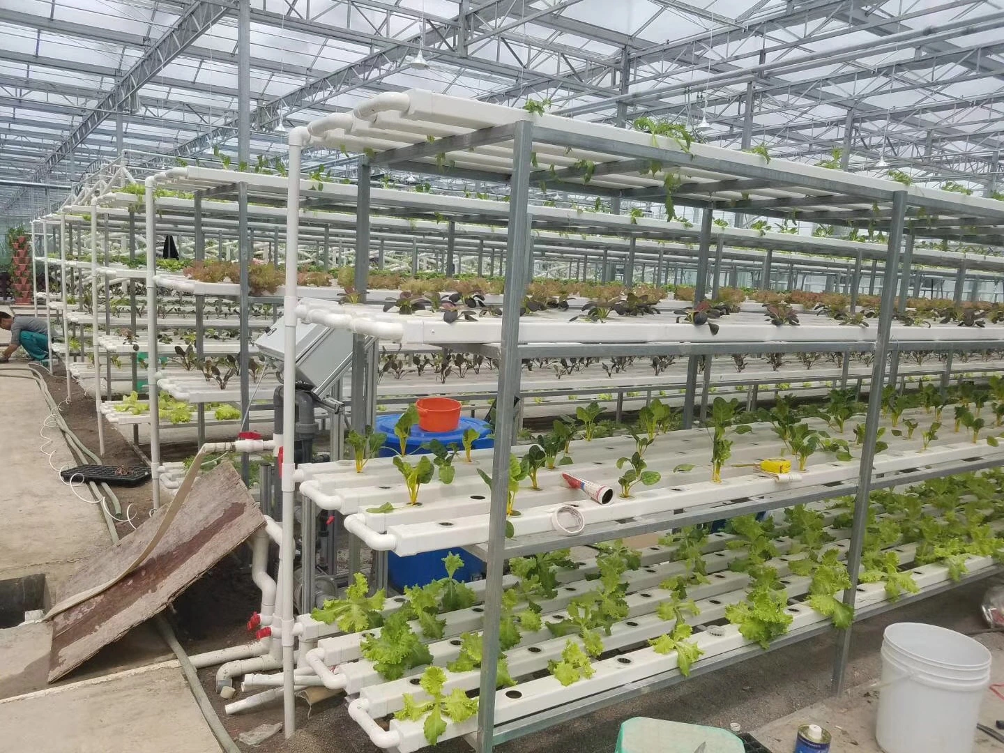 Greenhouse Hydroponic System Strawberry Cultivation Tray Trough