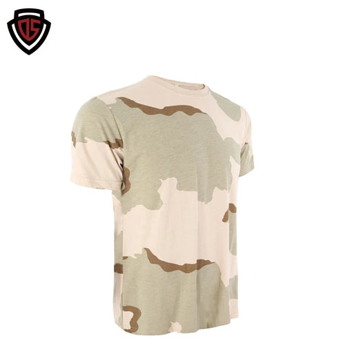 Dupla fonte segura Factory prontos para envio Outdoor Deserto tácticas militares de camuflagem T-shirt de manga curta