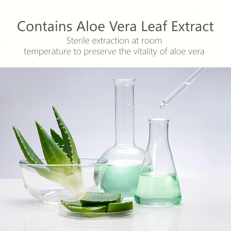 OEM marca Aloe Vera 100ml de alcohol 0 la hidratación de la piel sensible