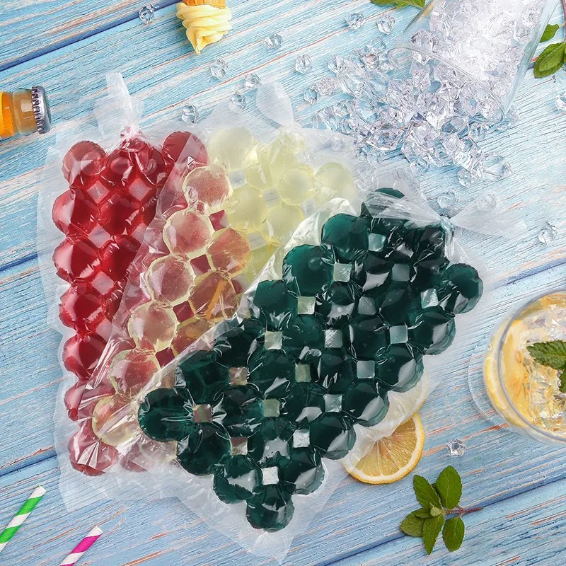 Personalized Bag for Ice Cube Disposable Plastic Ice Cube Packaging Bags for Making Ice Cubes