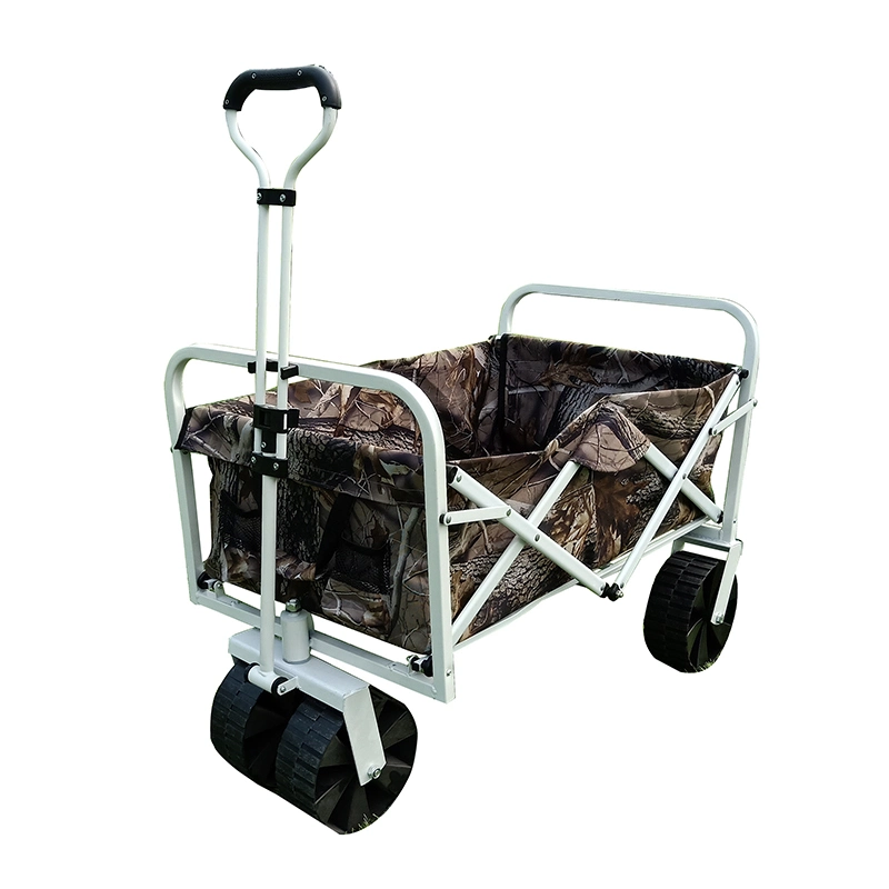 Gt1806 Outdoor Collapsible Foldable Folding Carry Beach Trolley Camping Wagon Camping Cart Metal Folding Wagon Cart