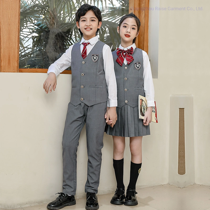 Custom Pants Pinafore Shirt Primary High School Uniform for Age 5-18