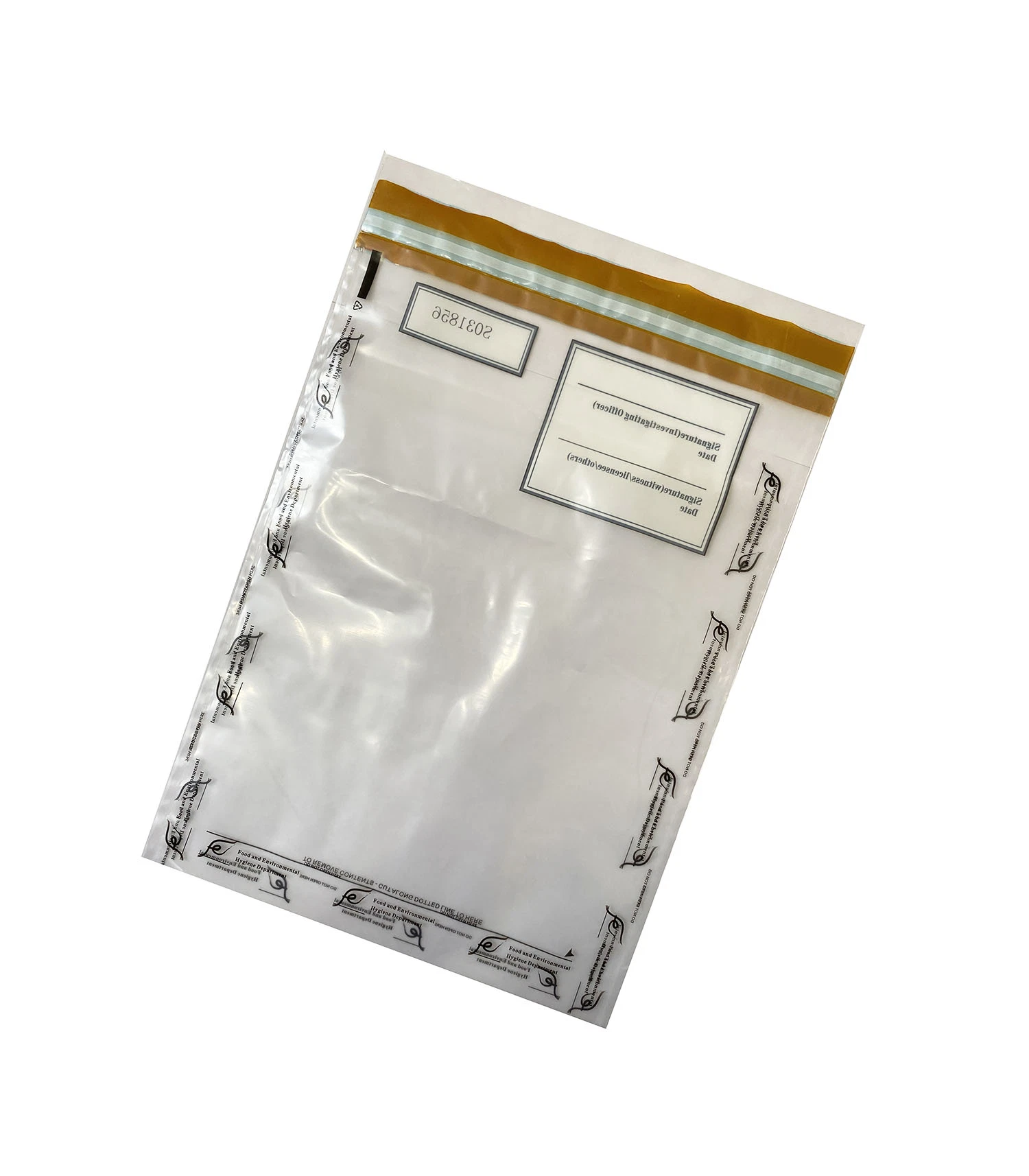 Tamper Proof Bags Security Bags Transparent PE Material Customized Size From Manufacturer Bank Deposit Plastic Bag with Tamper Evident Closure