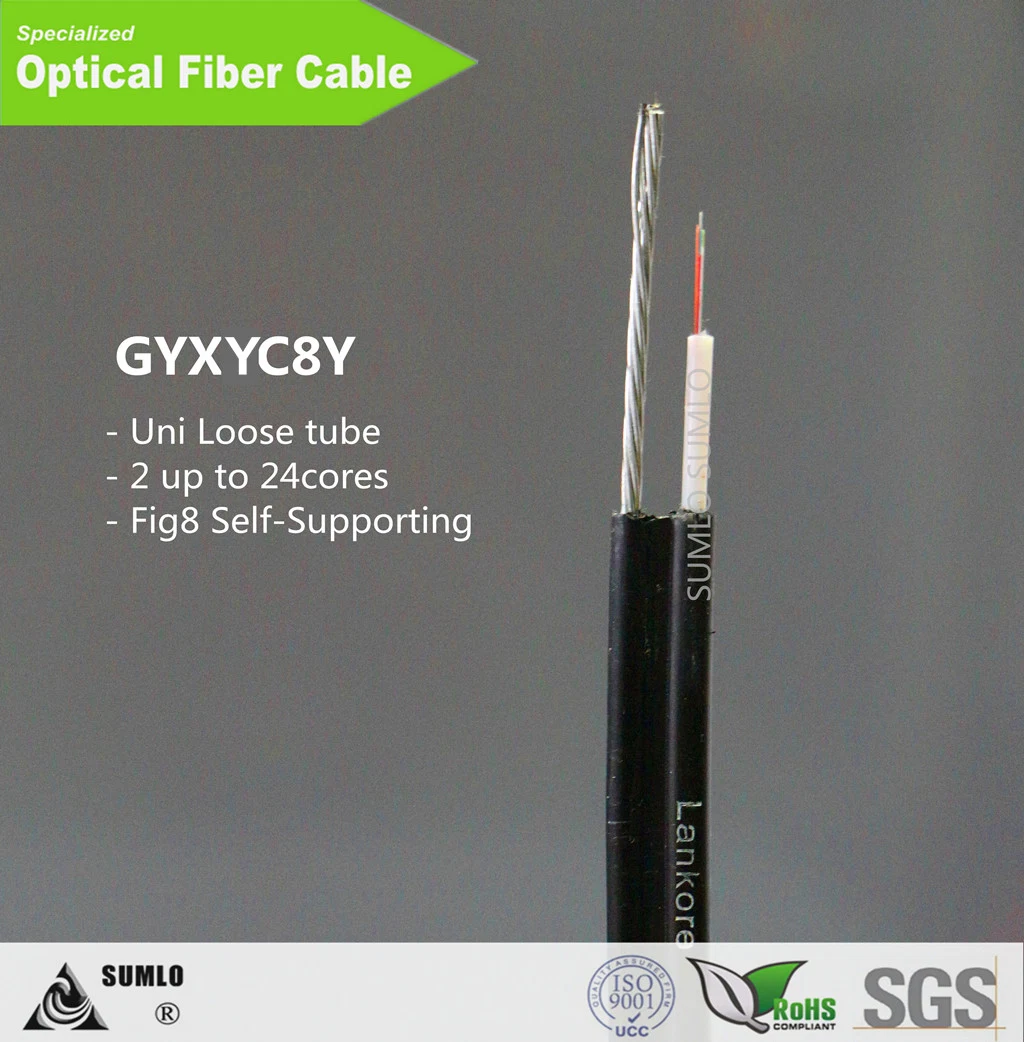 Low Cost Gyxyc8y Figure 8 Self-Support Messengered Optical Fiber Cable