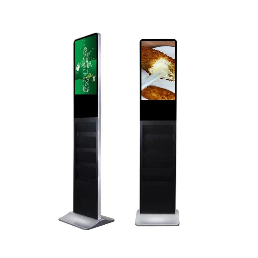 21.5" Floor Stand Android Newspaper Advertising LCD Touch Screen