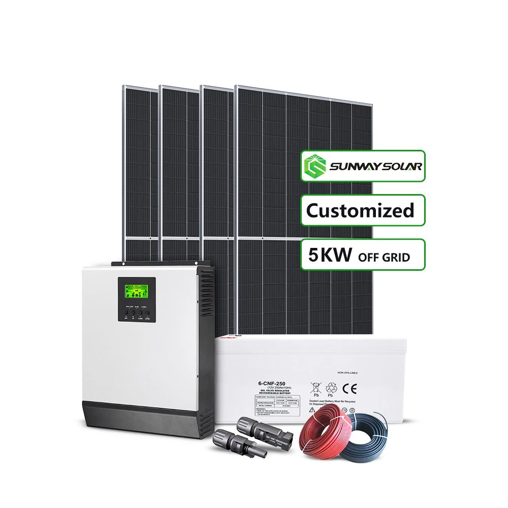 Sistema Solar de Red 1KW 2kW sistema Solar portátil Kit completo