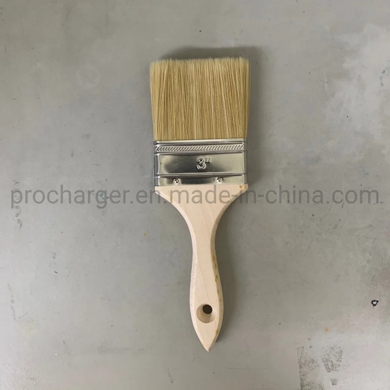 #300 Procharger Bon pinceau plat de bonne qualité avec manche en bois