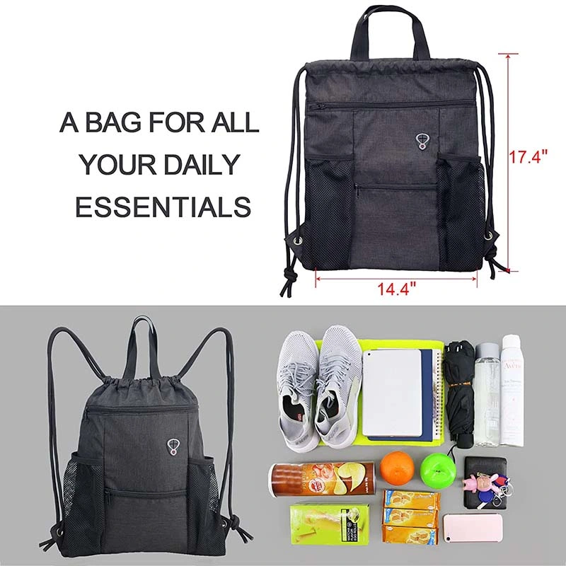 Custom Printed Waterproof Sport Large Capacity Promotion Gift Drawstring Bag