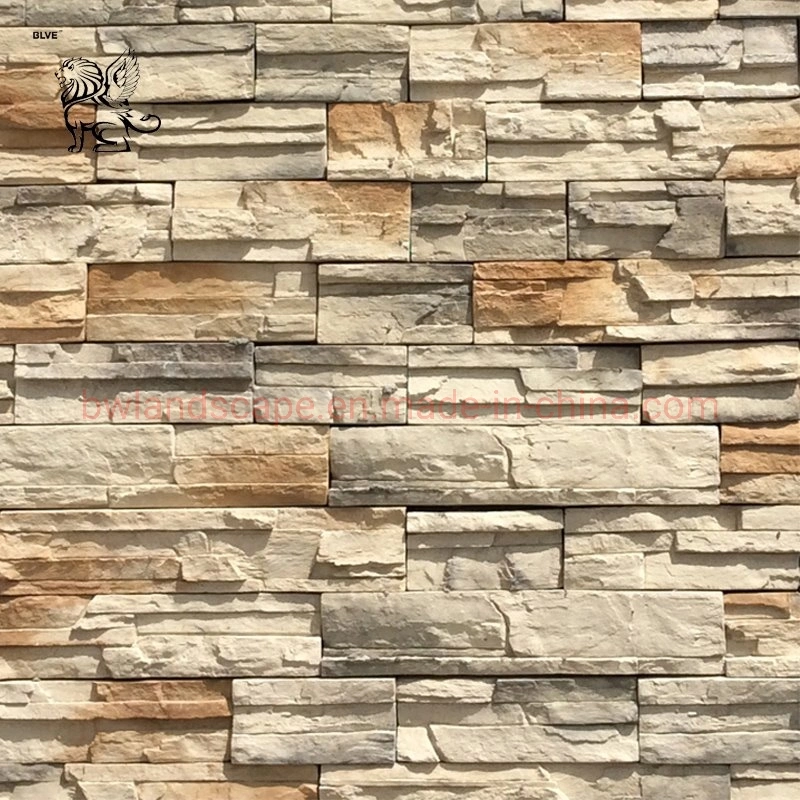 Blve Outdoor Wall Decoration Grey Marble Culture Stone Natural Stone Painel de parede para grossista