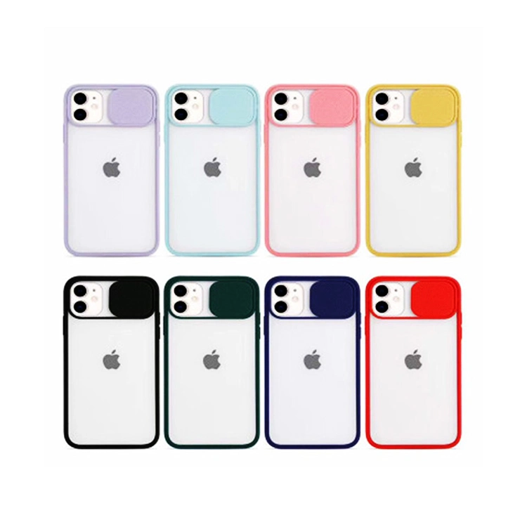 Slide Camera Cover Phone Case Shockproof TPU Protect Mobile Phone Accessories for iPhone 11/iPhone 11 PRO/iPhone 11 PRO Max Case