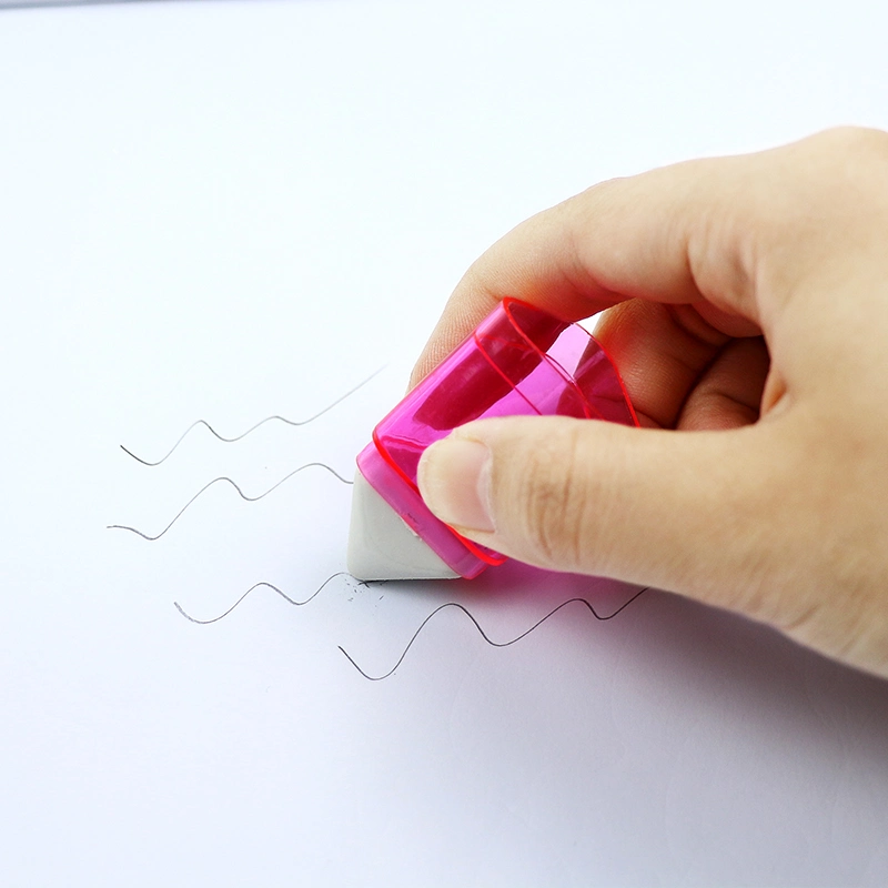 Manual Triangular Shaped Pencil Sharpener with Eraser