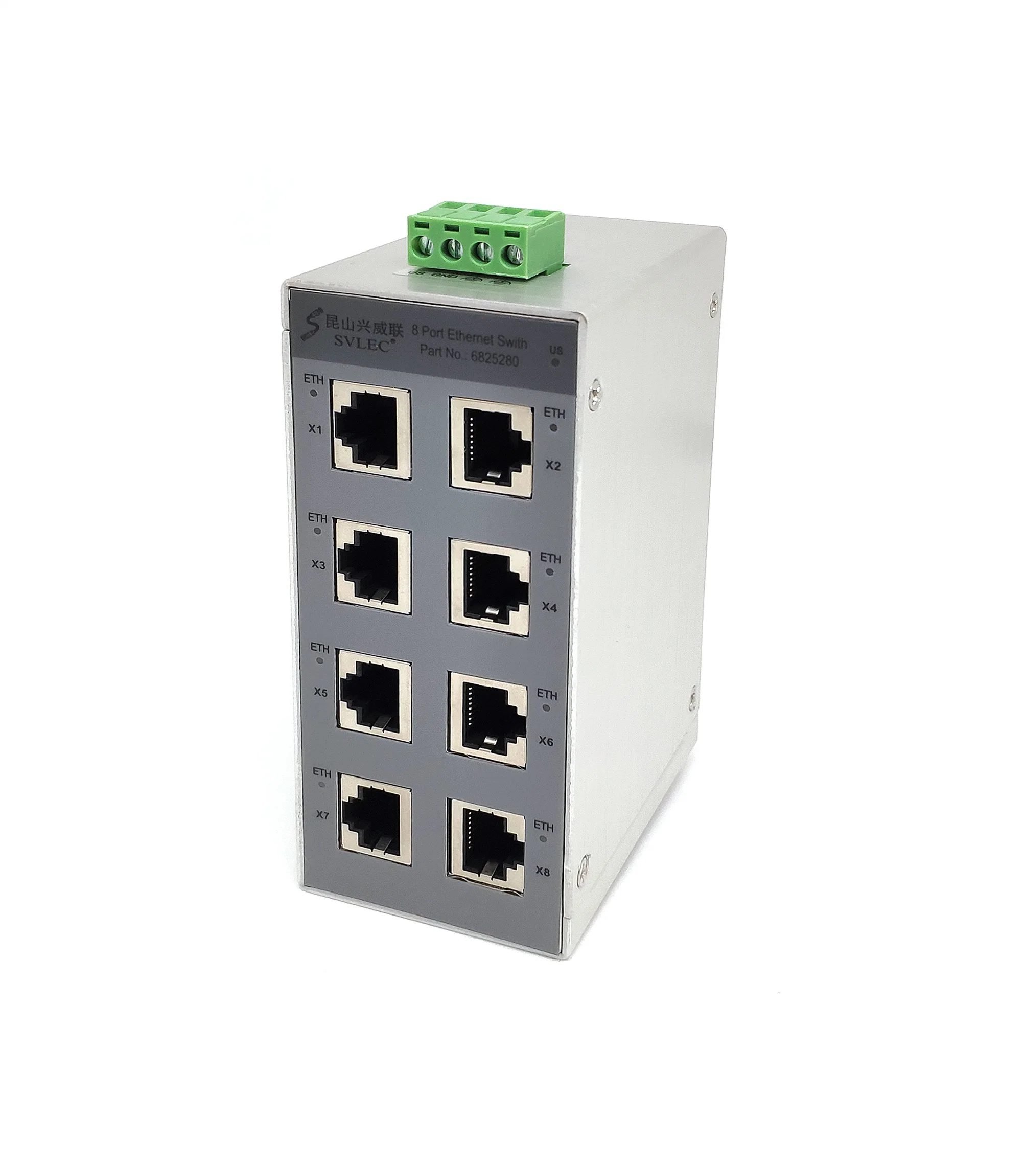 Industrial Grade All Gigabit Unmanged 8 Ports DIN Rail Ethernet Switch