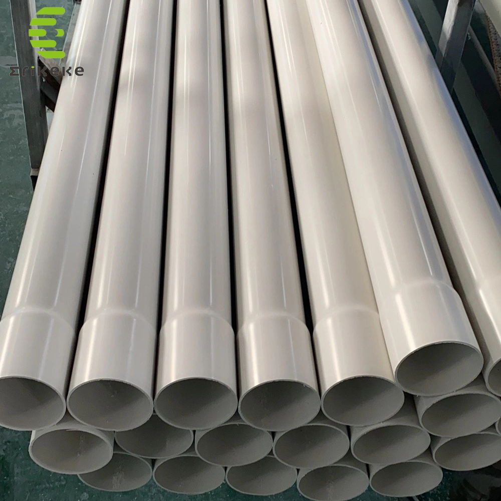 أنبوب أنبوب PVC PVC بأنبوب أنابيب المياه باللون الأبيض 2.5 بوصة أنبوب تهوية أنبوب المياه الصلب الخاص بالموضع المستدير البلاستيكي