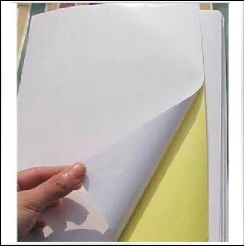 Water Glue or Hot Glue 140g Yellow Base Coating 25c Pet Self-Adhesive Paper