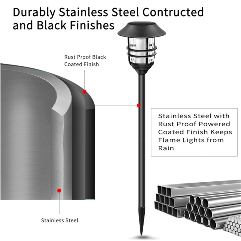 Stainless Steel Solar LED UV Mosquito Killer Light (RS502S)