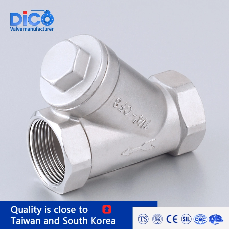 Dico Industrial Equipment Symbol Bsp/BSPT/NPT 800wog Stainless Steel Y-Strainer