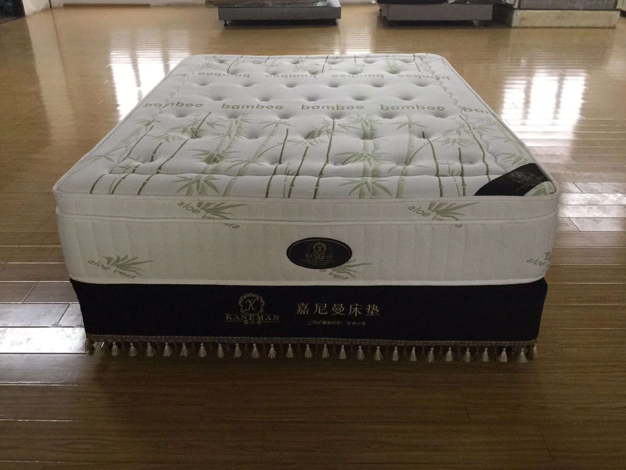 Bamboo Pillow Top 5 Zone Pocket Spring Mattress Vacuum Packed in a Box