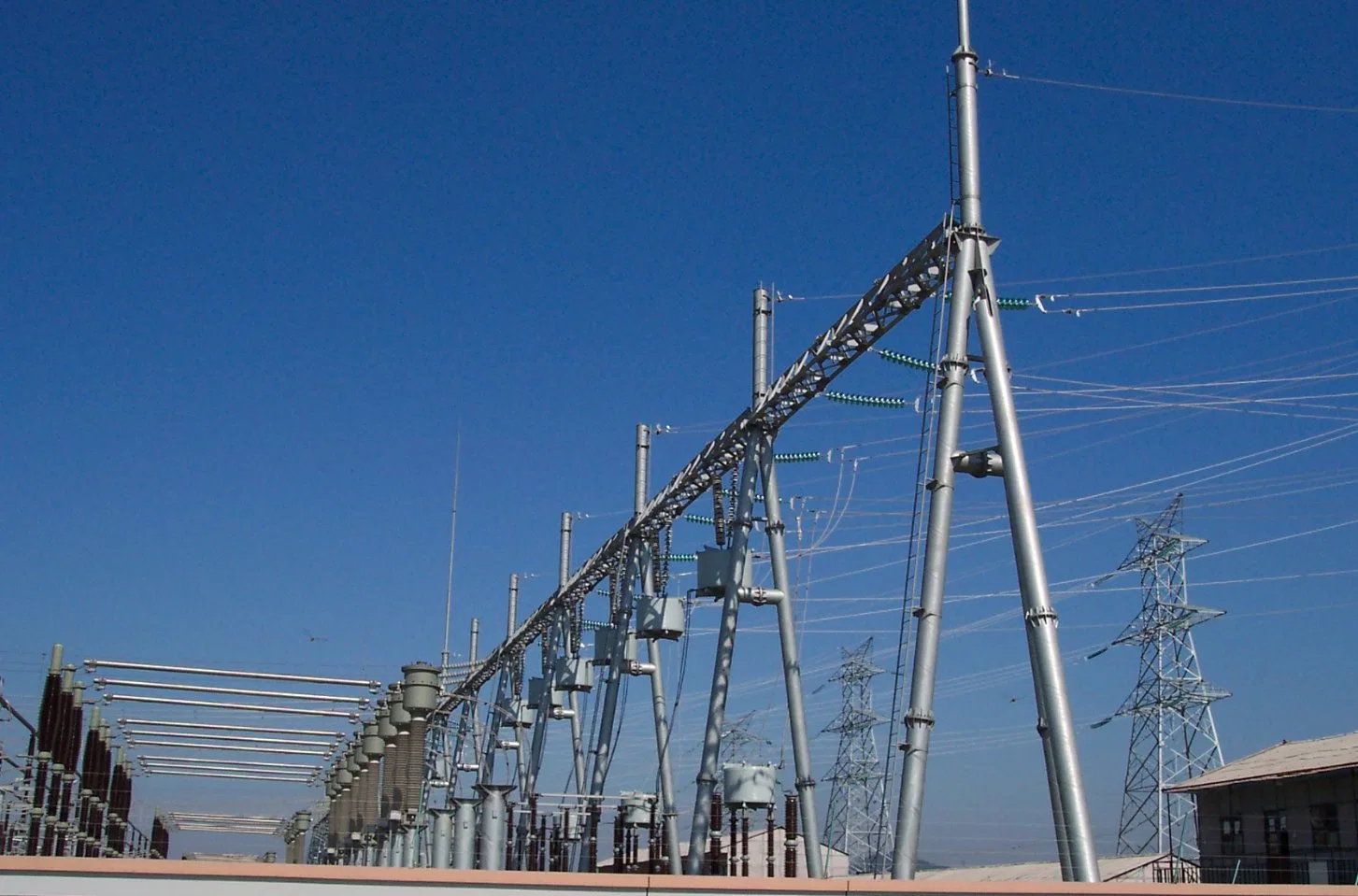 Galvanized Steel Structure Electrical Substation Structures