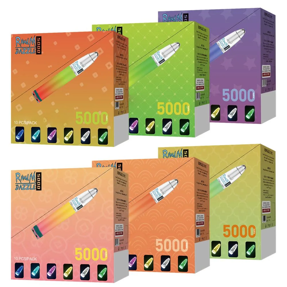 2021 New Product Randm Vape Randm Dazzle 5000 Puffs Bar Disposable Pod Device 5% Ecig Wholesale Vaporizer Pen Disposable Vape