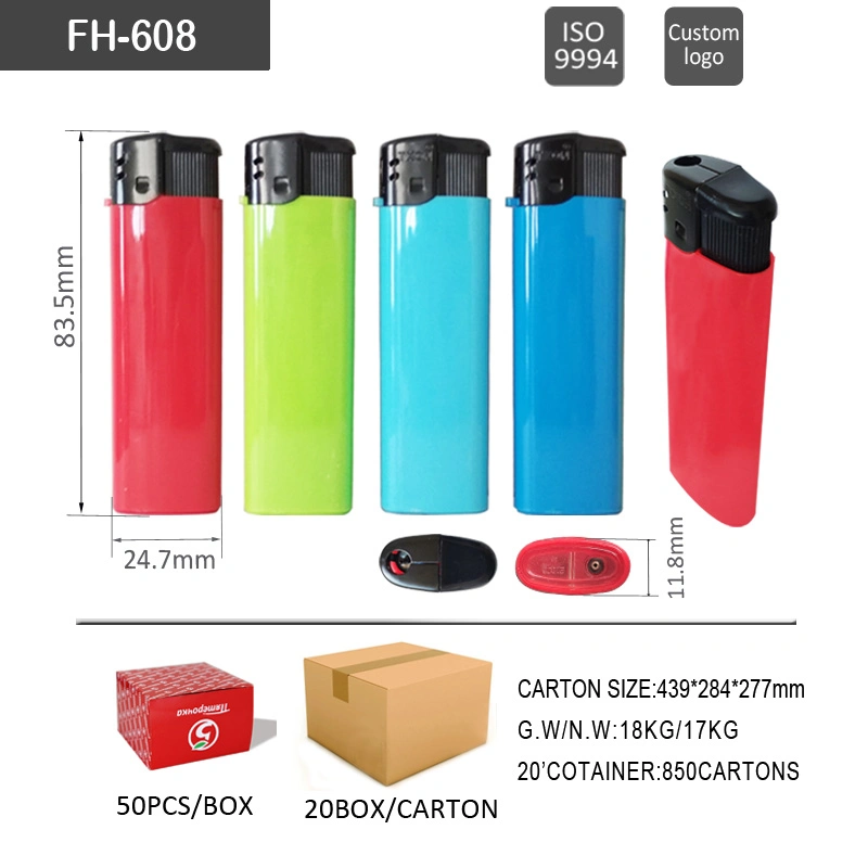 Fh-608 ISO9994 Certificated Disposable Electronic Gas Lighter