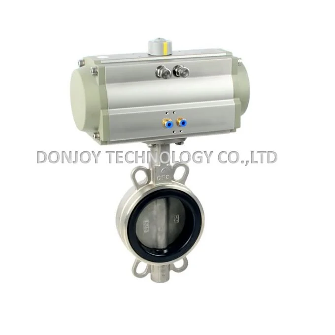 Industrial Grade Stainless Steel Manual Wafer Butterfly Control Valve