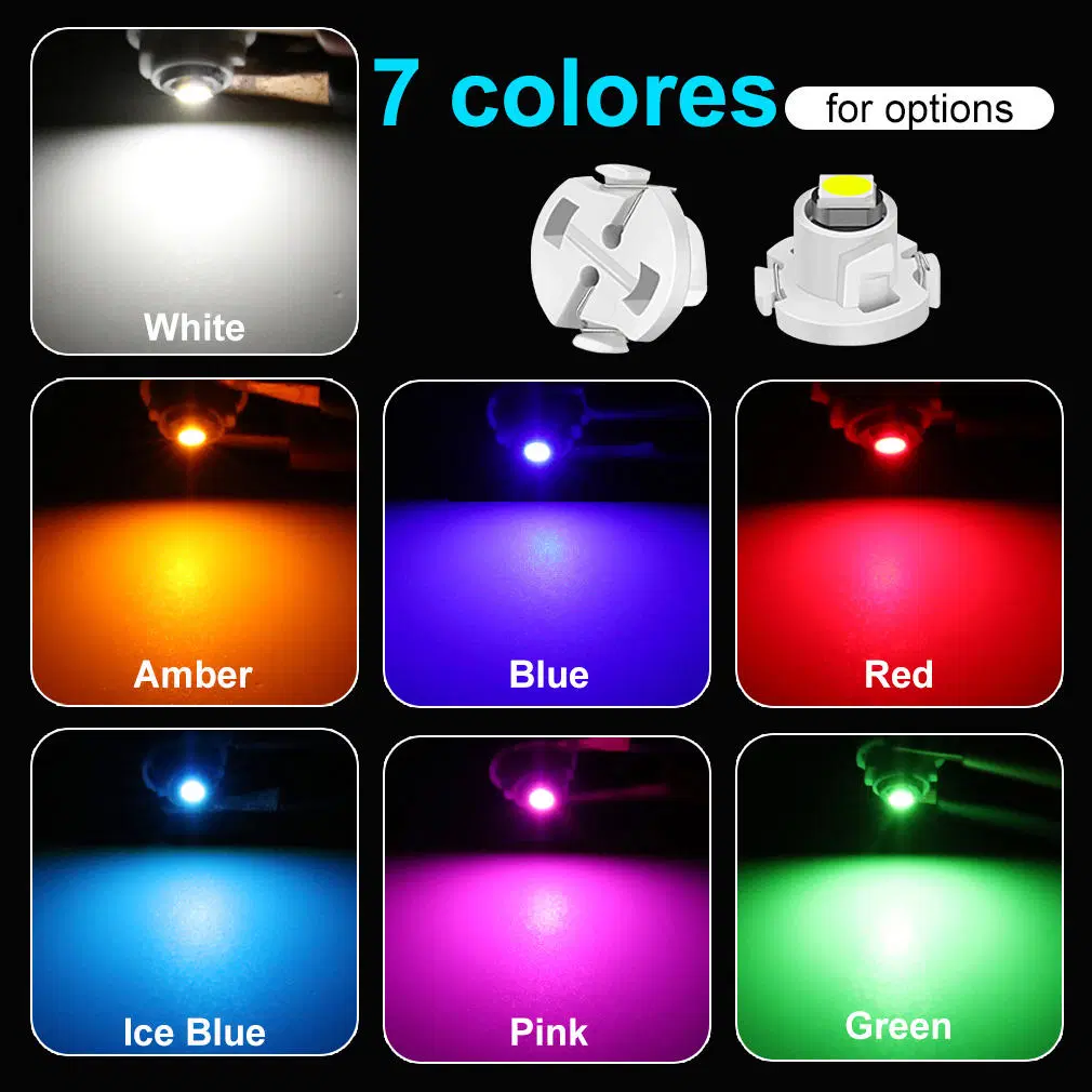 12V Factory Car Interior Dashboard Warning Indicator Instrument Lights 3030 3 SMD Auto Warning Wedge Lamp Error Free Light Pink