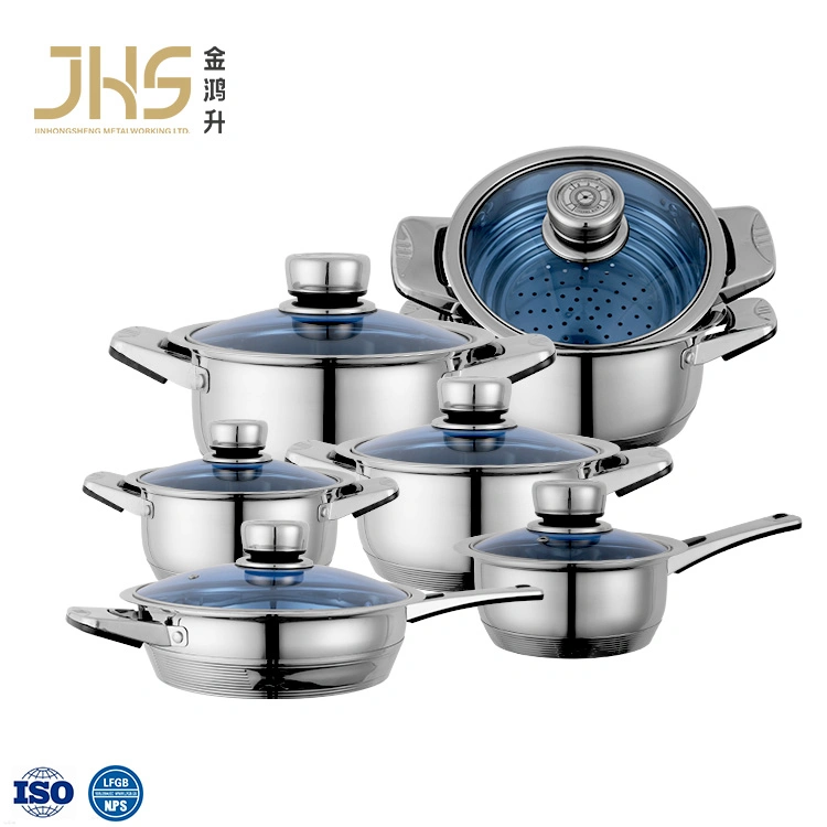 German Style 13 27 21 32 42 Pieces Thermo Stainless Steel Cookware Set