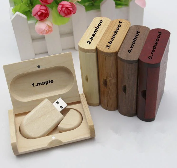 La memoria USB Flash Drive personalizados de madera para el estudio de fotografía